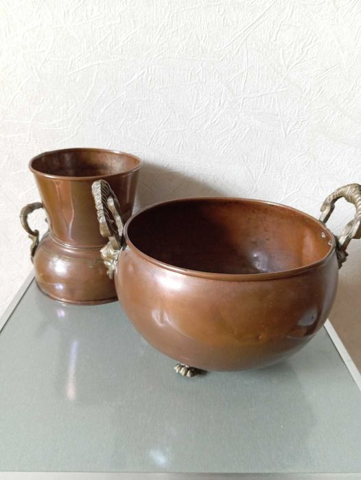 Зольники антикварные медные/латунь