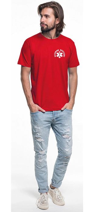 Koszulka męska RATOWNIK MEDYCZNY czerwona (M)