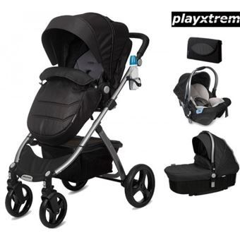 Trio Playxtrem Skyline Irongate Carrinho bebé Ovo Alcofa Auto Fix
