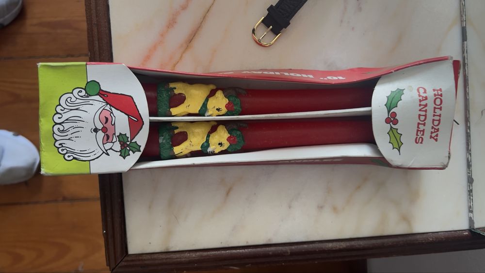 2 conjuntos de velas de Natal