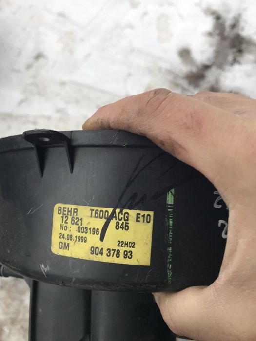 Вентилятор пічки обігрівача опель зефіра А