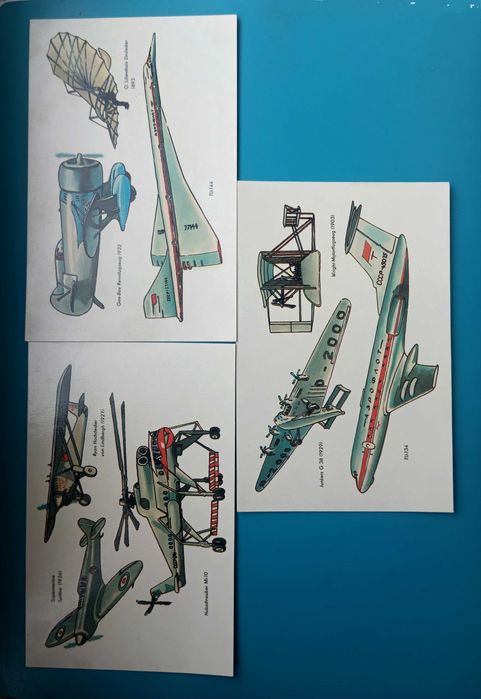 Наклейки ГДР девушки, гербы, техника, самолёты DDR переводные картинки