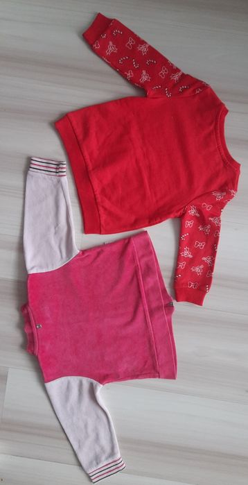 Zestaw 10szt: Bluzy, Sweter r.68 r.74