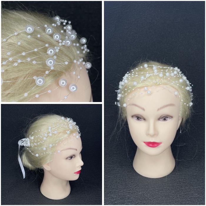 Вінок віночок зачіску прикраса волося украшение голову перлин гілочка