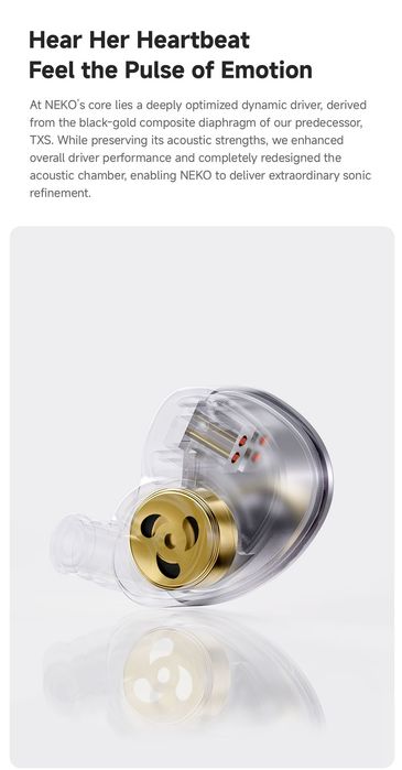 СуперНовинка! Hi-Fi навушники CVJ Neko (Red Limited Edition)