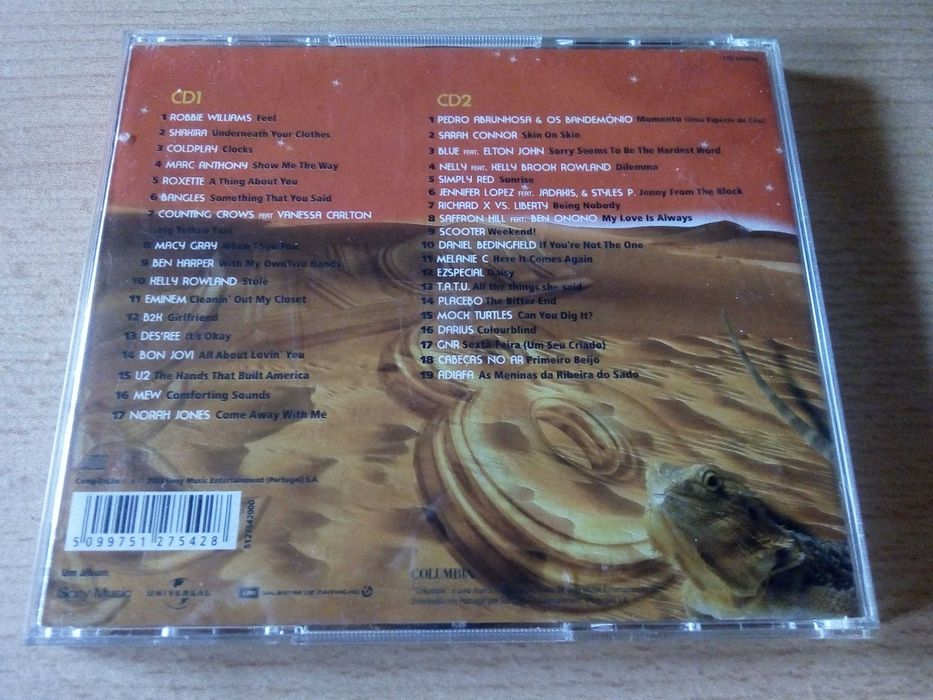 Now 8 - 2xCD Shakira Coldplay Roxette Bangles Eminem Bon Jovi U2 Placebo GNR Abrunhosa Robbie Williams Counting Crows Simply Red Jennifer Lopez