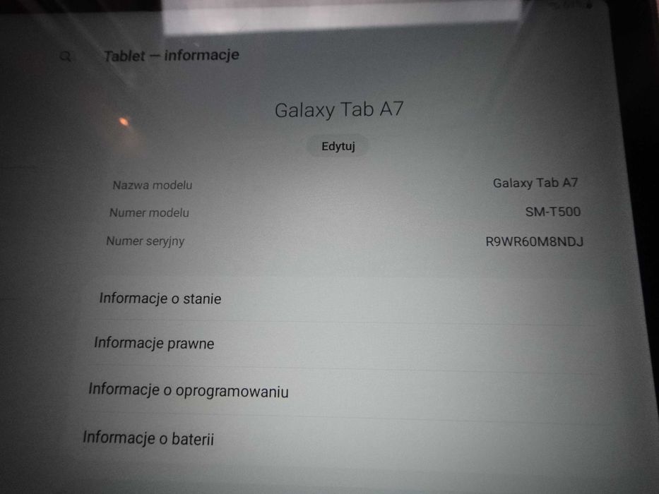 Tablet Samsung Galaxy TAB A7 SM-T500  32/3 GB plus 64Gb. SD