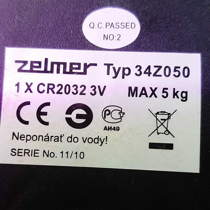 кухонные весы  Zelmer и VEGAS