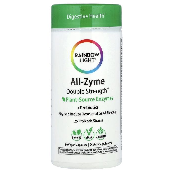 Rainbow Light All Zyme 180 kapsułek – enzymy trawienne