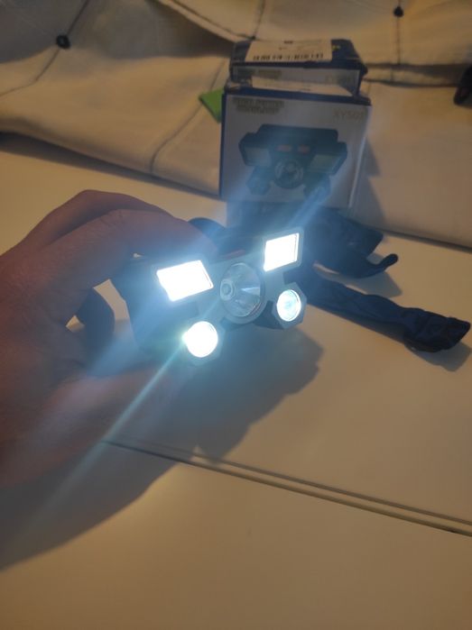 Lanterna de cabeça recarregável