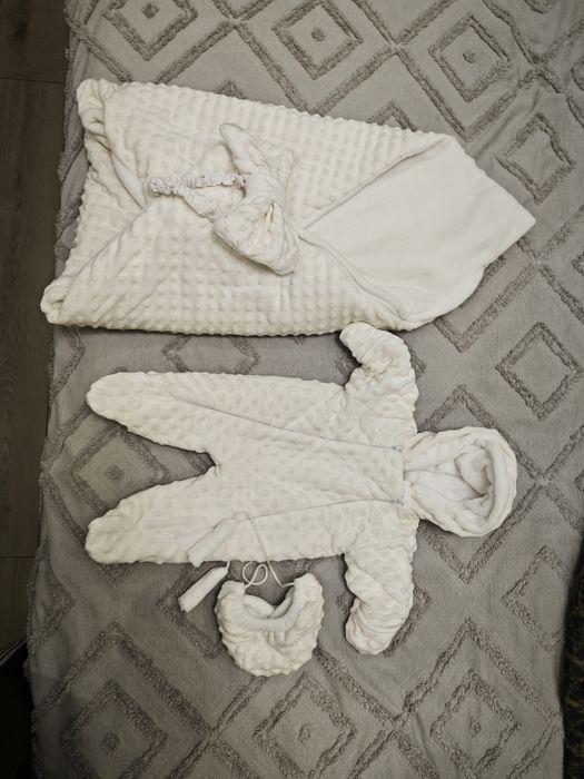 М'який теплий зимовий набір на виписку з пологового