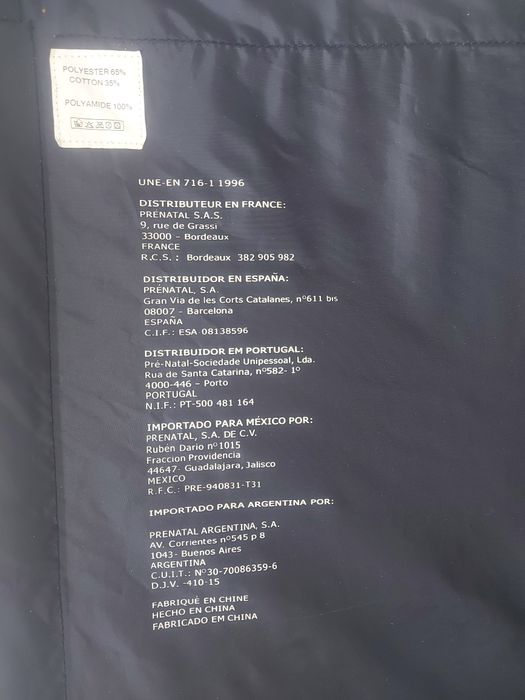 Cama de viagem PRÉ-NATAL