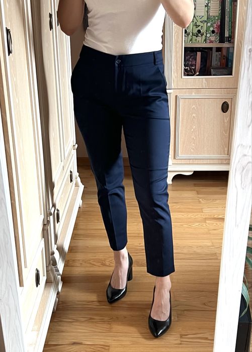 Spodnie garniturowe cygaretki eleganckie do pracy do biura butik
