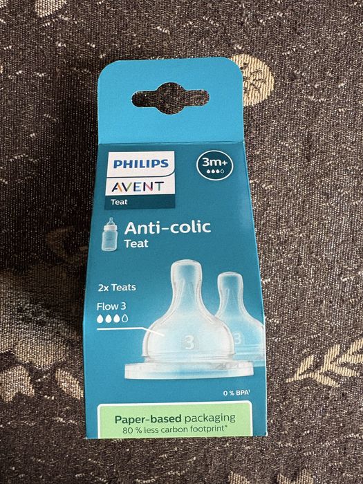 Соска силіконова Philips Avent Anti-colic SCY63/02, середній потік