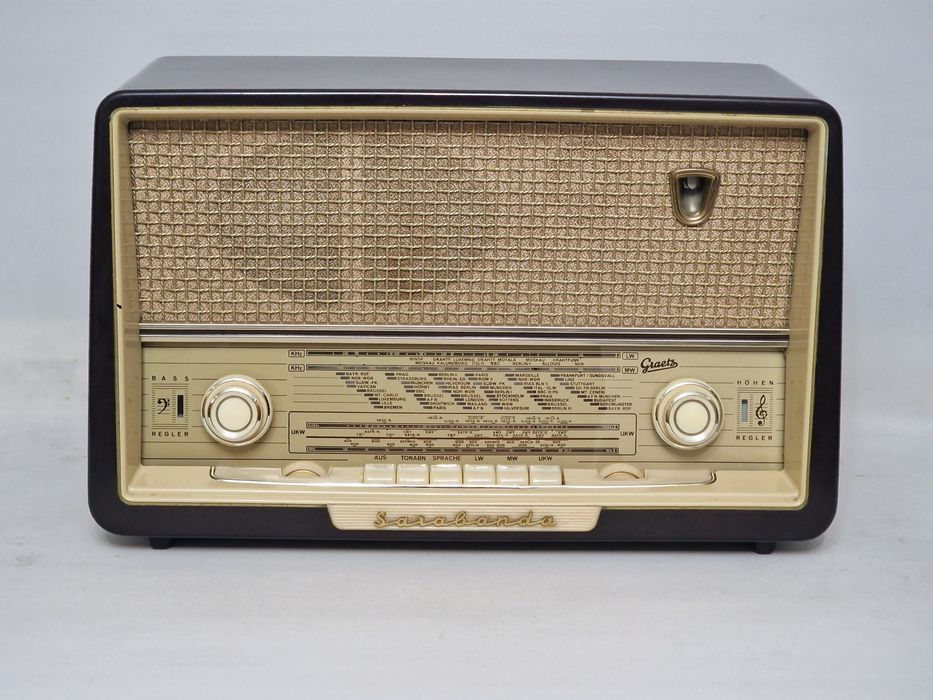 Rádio antigo reparado Graetz