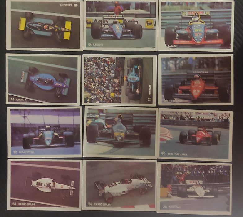 53 Calendários de Bolso de Fórmula 1 - 2 Coleções - 1987 e 1989
