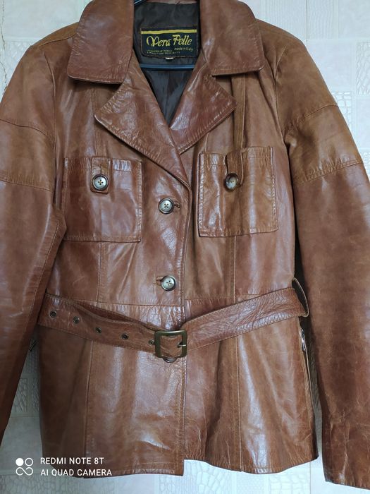 Итальянская натуральная кожаная куртка, Vera Pelle