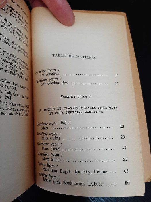 Georges Gurvitch – Études sur les Classes Sociales