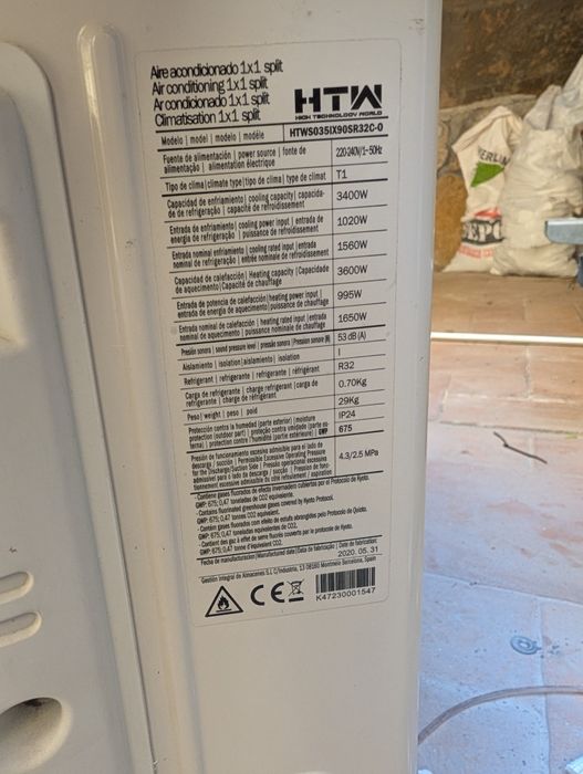 Ar condicionado HTW 12000 btu