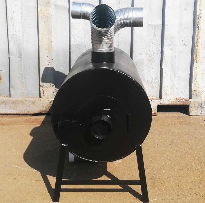 • 650м3! 5мм! Теплогенератор с обдувом Печь Буржуйка Булерьян Булер'ян