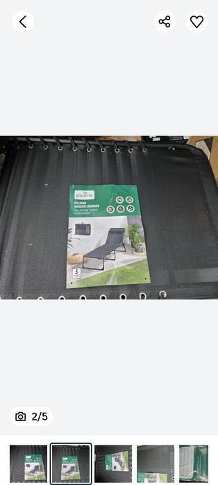 Składane łóżko ogrodowe Gardenic