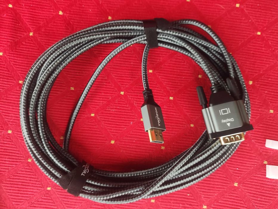 Kabel HDMI VGA Przewód adapter do komputera PC Laptopa Monitora Twozoh