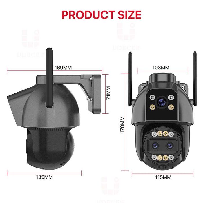Dwukierunkowa kamera 4K 4G WI-FI