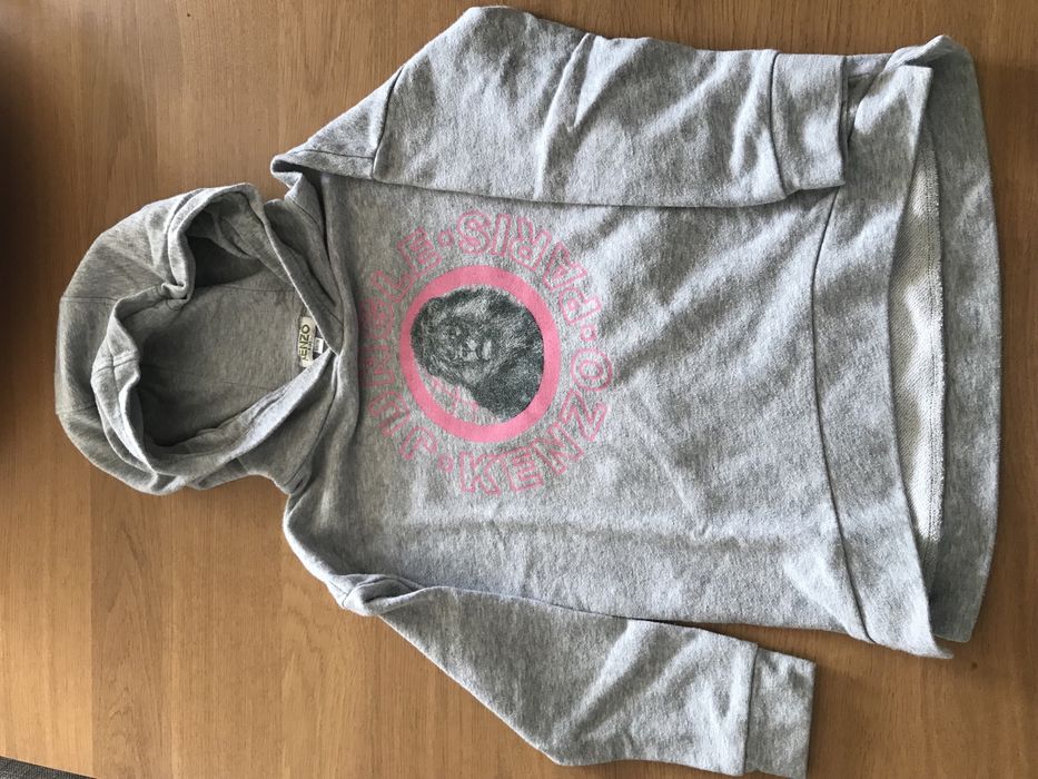 Sweatshirt hoodie Kenzo Jungle cinzenta T. 6 anos - ORIGINAL