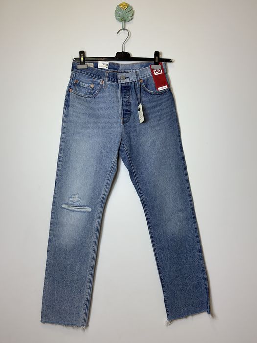 Блакитні levis левайс 501 голубые джинсы m l xl недорого