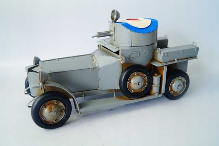 Metalowy pojazd samochód wojskowy model retro