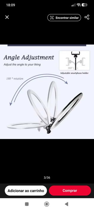 Ringo Light Profissional LED 45cm (18 polegadas)