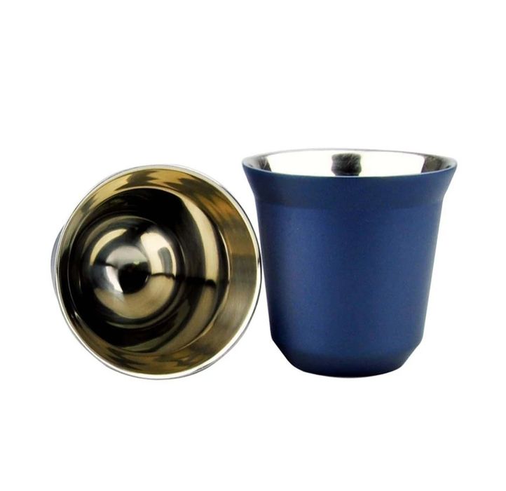Copo de café tipo cápsulas 80ml de aço inoxidável