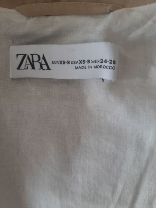 Zara Nowy dlugì plaszcz trencz prochowiec oversize