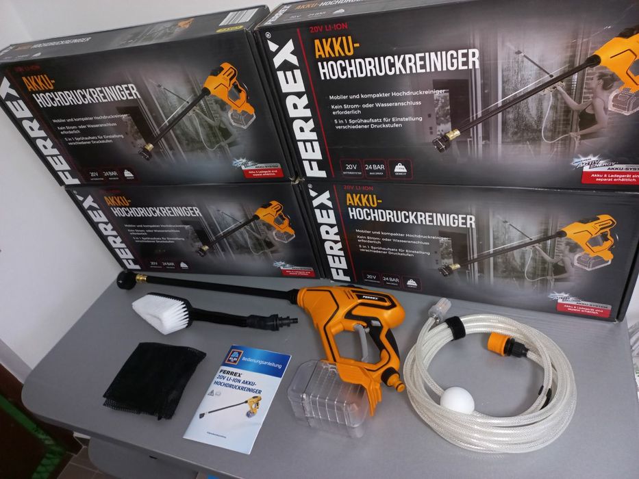 Акумуляторна мийка ferrex 20v мийка мойка