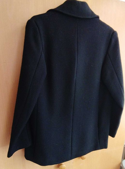 Casaco preto de senhora, lã de excelente qualidade, feito à mão