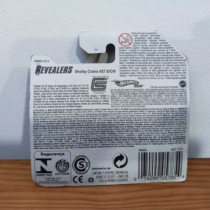 Hot Wheels Shelby Cobra 427 S/C Série Revealers (02/04)  de 2008