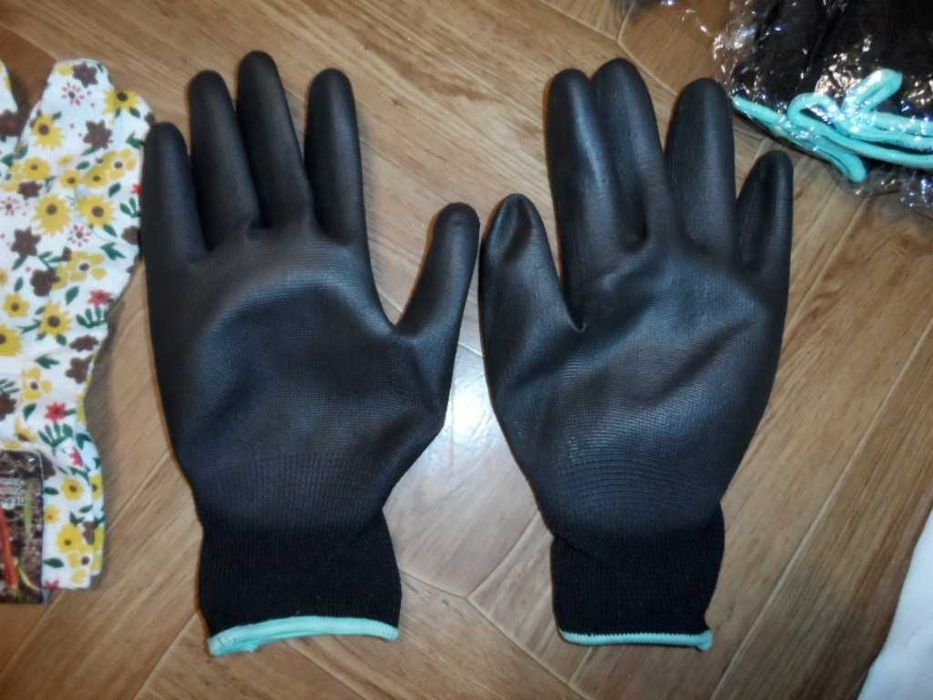 Рабочие перчатки с полиуретановым покрытием стройка или огород 11 пар