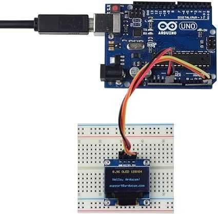 Arduino Module 128 x 64 Blue-White I2C Serial Driver64586215799426123