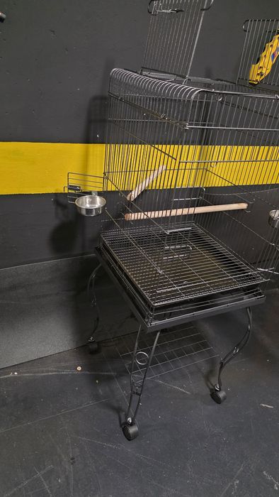 Gaiola para Papagaio, Caturra ou Aves de Médio Porte com Suporte e Rod