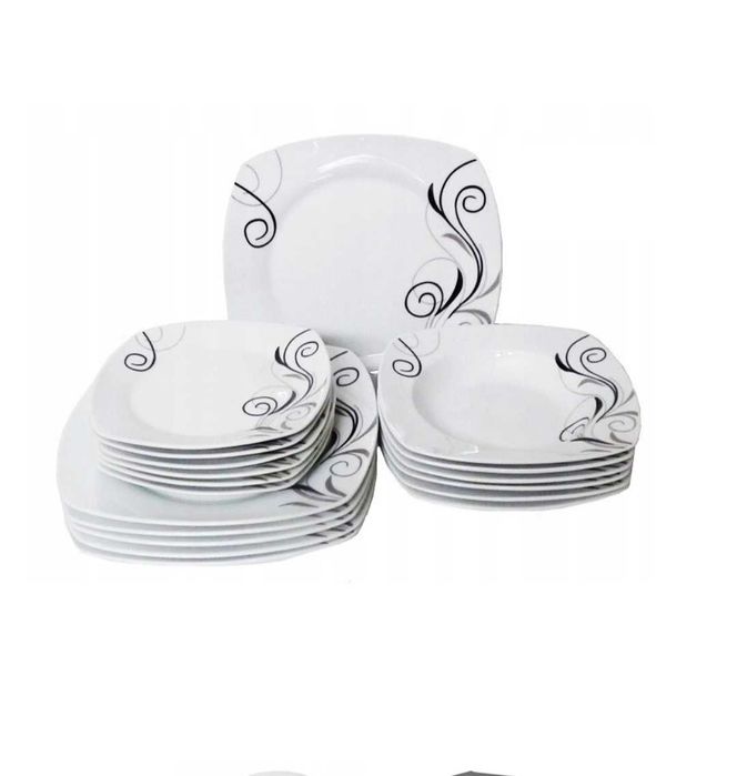 Komplet talerzy 18 el