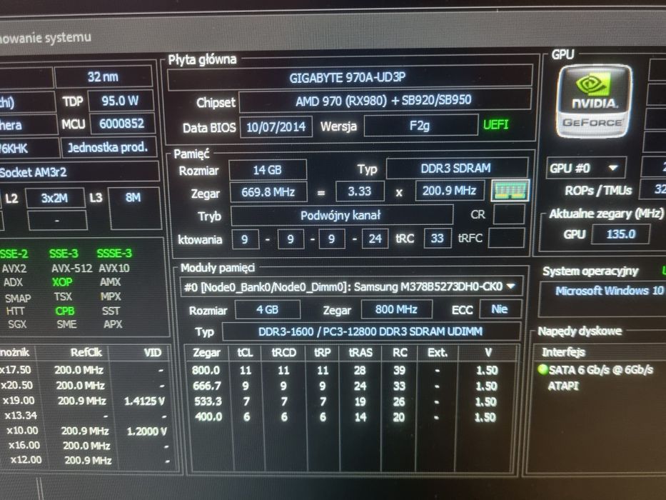 Zestaw komputer PC. 27' 75hz SSD GTX
