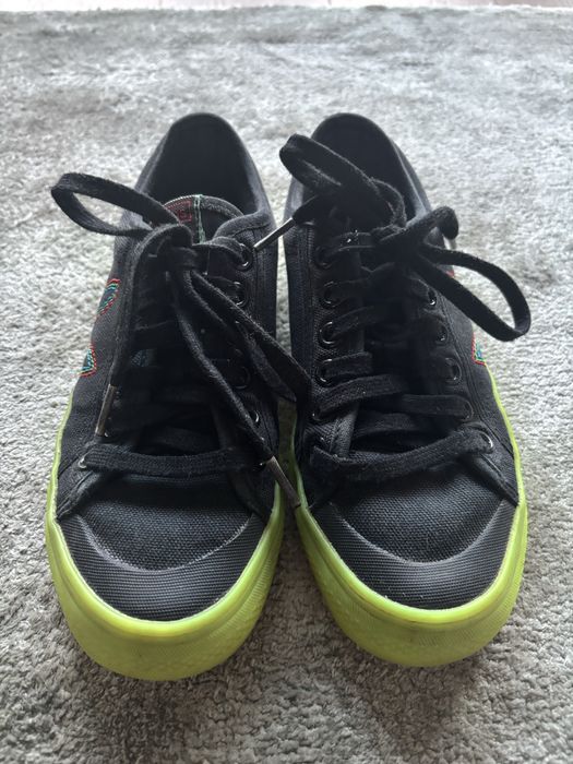 Adidas Nizza 37 1/3 czarne neon Warszawa Mokotów •