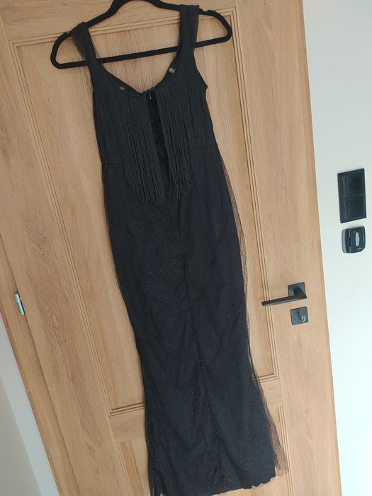 Sukienka andrzejki sylwester święta studniówka frędzle błyszcząca L/XL