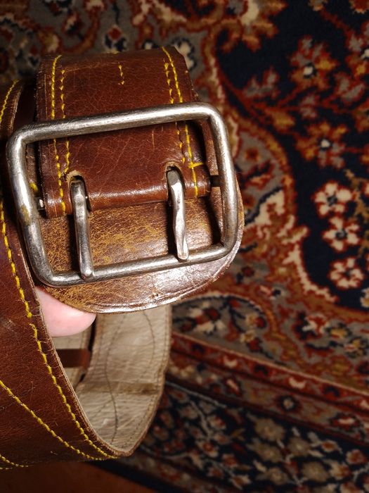 Офицерский ремень СССР 1950-60 годы,в коллекцию длина 1,2м ширина 5см
