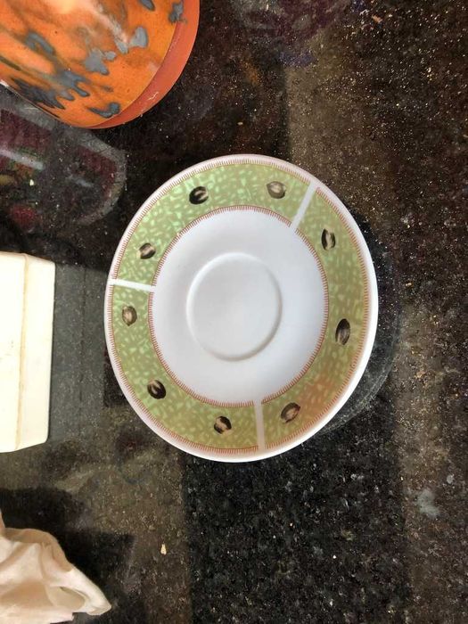 pires branco e verde chavena cafe