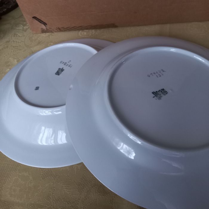 Talerze porcelana sygnowane Włocławek