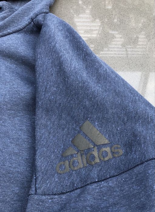 Adidas bluza rozpinana z kapturem granatowa S.