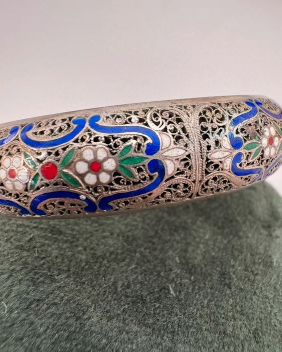 Pulseira em prata de filigrana / Antiga