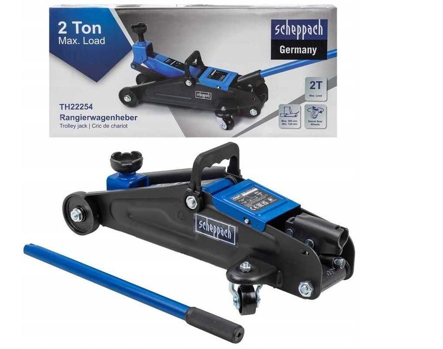 Домкрат подкатной гидравлический ŻABA жаба в кейсе 2 т