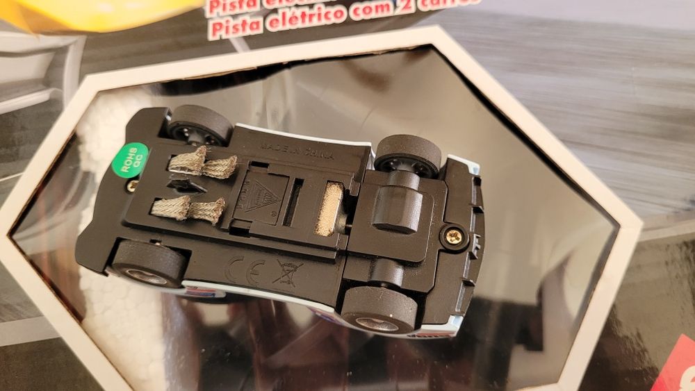 Pista de Carros Elétrica "Double Loop Battle" 3 em 1 – Completa e em Bom Estado
